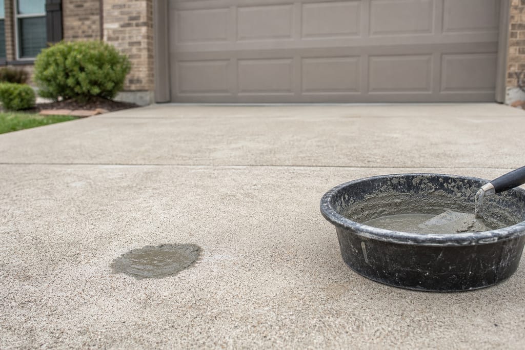 Hydraulic cement patch compound photo